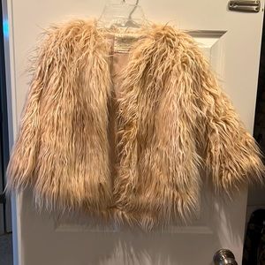 Zara Girls faux fur coat